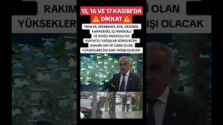 15 16 ve 17 Kasım’a ⚠️ DİKKAT ⚠️ havadurumu haber sondakika yağmur kar meteoroloji [upl. by Onitrof487]