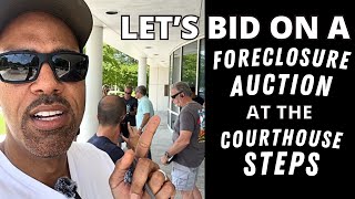 how to buy a house at the foreclosure auction courthouse steps [upl. by Nnylcaj]