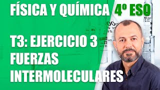 Ejercicio 3 Fuerzas intermoleculares  Tema 3  Física y Química 4 ESO [upl. by Peatroy]