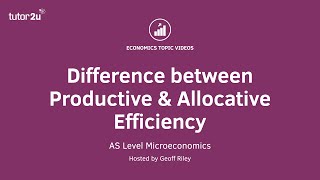 Difference between Productive and Allocative Efficiency I A Level and IB Economics [upl. by Taddeusz]