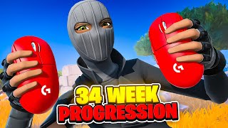 34 WEEK Fortnite Keyboard and Mouse Progression Controller to KBM  Handcam [upl. by Eanwahs]