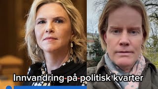 Innvandringsdebatt – Sylvi Listhaug og Tonje Brenna på politisk kvarter nrk 11 november 2024 [upl. by Aicnilav]