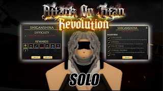 HOW TO SOLO ABEREANT IN AOT REVOLUTION [upl. by Todhunter]