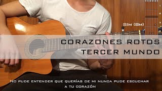 Corazones rotos  Tutorial guitarra [upl. by Orsay48]