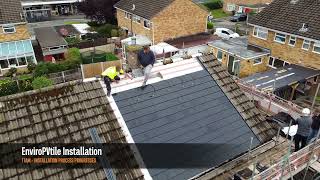 EnviroPVtile  Solar Roof Tile  New UK Product  Perfect Solar [upl. by Erhart]