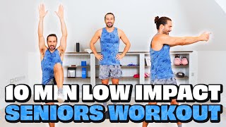 NEW 10 Minute Low Impact Seniors Workout  Joe Wicks Workouts [upl. by Anneirda]