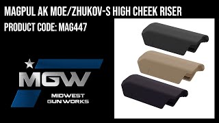 Magpul AK MOEZhukovS High Cheek Riser  MAG447 [upl. by Eytteb]