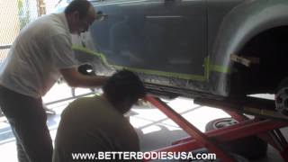 Porsche BBMD 930 turbo rocker panel installation [upl. by Ennyletak]