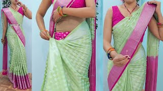 Saree draping mistakes for beginners  how to wear banarahi silk saree perfectly tips amp tricks [upl. by Nylirem309]