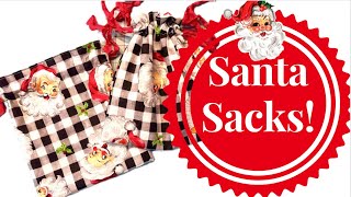 CRAFT FAIR SERIES 2023 SANTA SACKS EASY TO MAKE [upl. by Anahcra543]