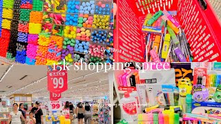 ₱15000 shopping in national bookstore stationery shopping — pens highlighters etc  giveaway [upl. by Ttebroc]