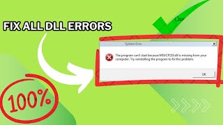 Fix All Dll File Errors In Windows NEW [upl. by Euqor]