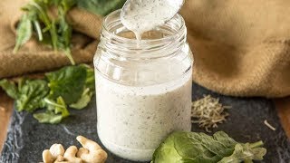 SIMPLE Cashew Ranch Dressing  COOKING WITH BERTA JAY [upl. by Rebeh]