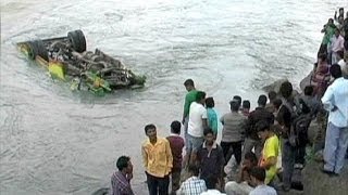 At least 30 dead in India bus crash [upl. by Nirat]