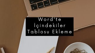 Wordte İçindekiler Tablosu Ekleme  2 dk [upl. by Llenyt]