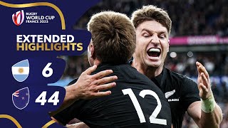 All Blacks fly past Los Pumas  Argentina v New Zealand  Rugby World Cup 2023 Extended Highlights [upl. by Llednahs602]