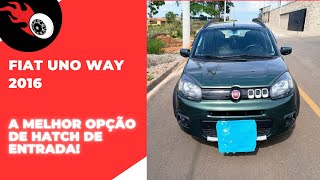 Fiat Uno Way 2016  A MELHOR escolha de Hatch compacto [upl. by Redd]