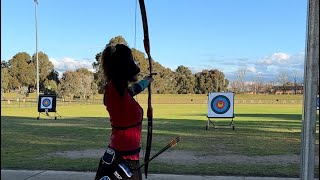 Archery afternoon practice barebow recurve 15082024  I shall keep going [upl. by Pacificia841]