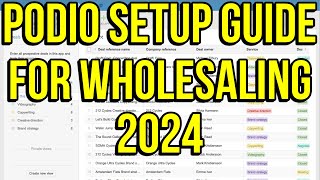 FREE amp Easy Podio CRM Setup Guide for Beginners  Wholesaling Real Estate Tutorial [upl. by Liu]