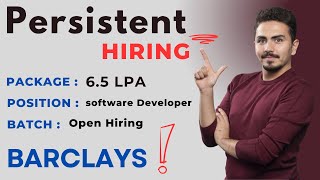 BIggest Hiring  persisteNT  Barclays  Razorpay Hiring  All batches apply  wwwdataTpointcom [upl. by Tani429]