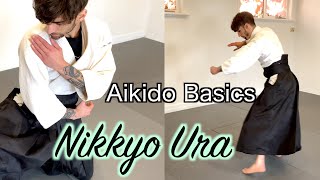 AIKIDO BASICS  Shomen Uchi Nikkyo Ura  Shomen Uchi Nikajo Osae Ni [upl. by Yrrag]