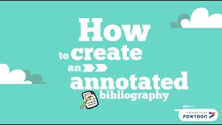 How to Create an Annotated Bibliography MLA [upl. by Grew]