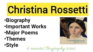 Christina Rossetti Biography in Hindi Urdu Major Works Important Themes and Poetic Style 6 min [upl. by Akemad]