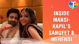 Inside pictures amp videos from Kundali Bhagya actress Mansi Srivastavas mehendi amp sangeet ceremony [upl. by Wakefield934]