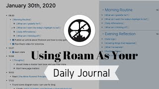 Using Roam as Your Daily Journal  How to Use Roam [upl. by Arag]