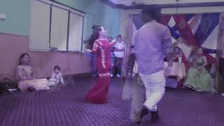 Natana Natana mero chulthi natana Nepali superhit song dancing in wedding party ampRajesh Gurung [upl. by Adniralc4]