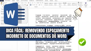 Microsoft Word como remover espaçamento entre parágrafos [upl. by Karb116]