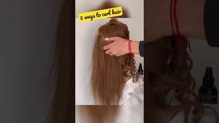 5 Ways to Curl Hair with a Curling Iron 💥 howtocurlhair [upl. by Weaks]