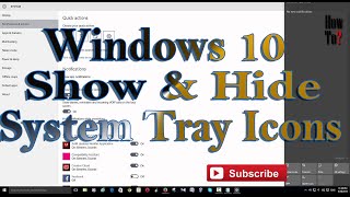 Hide amp show Notification System Tray Icons in Windows 10 [upl. by Alleuqahs]