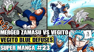 MERGED ZAMASU VS VEGITO Vegito Overpowers Zamasu Dragon Ball Super Manga Chapter 23 Review [upl. by Tizes282]