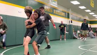 Lanes first ever wrestling scrimmage 12082022 [upl. by Aidnac]