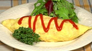 How to Make Omurice Omelette Fried Rice Recipe  Cooking with Dog [upl. by Nnaarat]