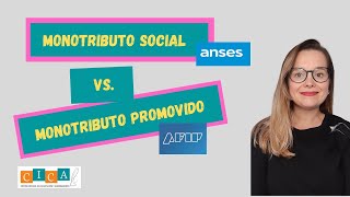 MONOTRIBUTO SOCIAL VS PROMOVIDO [upl. by Pacificia]