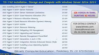 Server 2016 2019 MCSA 70 740 126 VIDEOS IN TAMIL [upl. by Iyre376]