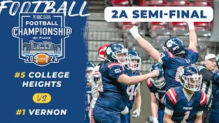 2024 BCSS AA Football Championship 🏈 SEMIFINAL Vernon vs College Heights Nov 23 2024 [upl. by Dibb]