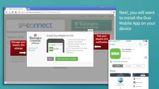 WashU 2FA Enrollment Tutorial  2017 [upl. by Alva]