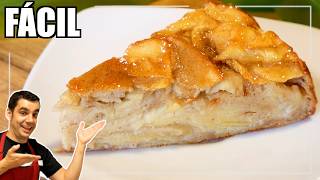 DELICIOSA TARTA de MANZANA 🥧🍏 Receta FÁCIL y RÁPIDA  ¡No te la pierdas  1080 [upl. by Yznyl257]