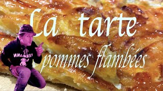 COMMENT FAIRE une tarte aux pommes flambées [upl. by Balmuth]