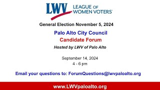 Palo Alto City Council Forum 91424 [upl. by Amlus]