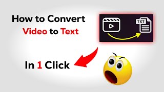 🔷 Youtube Video to Text Converter  Video to Text Converter  Transcribe Video to Text ✅ [upl. by Rexana734]