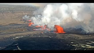 Kīlauea Volcano Hawaii Halemaʻumaʻu crater [upl. by Eel]