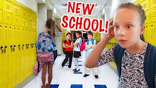 OLIVIA GOES BACK to SCHOOL ✏️ New School and Classroom Tour [upl. by Nylrehs]