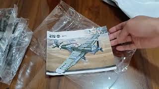 Spitfire Fighter Airplane Blocks 290 pcs  P475  Unboxing [upl. by Vinnie]