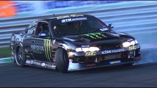 Steve Baggsy S14 Nissan SR20 Turbo Sound  Drifting at Monza Rally Show 2018 [upl. by Trstram]