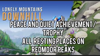 Peace and Quiet AchievementTrophy  All resting places on Redmoor peaks  Lonely mountains Downhill [upl. by Ahsimit902]