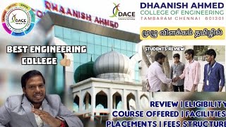 DHAANISH AHMED COLLEGE OF ENGINEERING TAMBARAM CHENNAI REVIEW [upl. by Rhyne711]